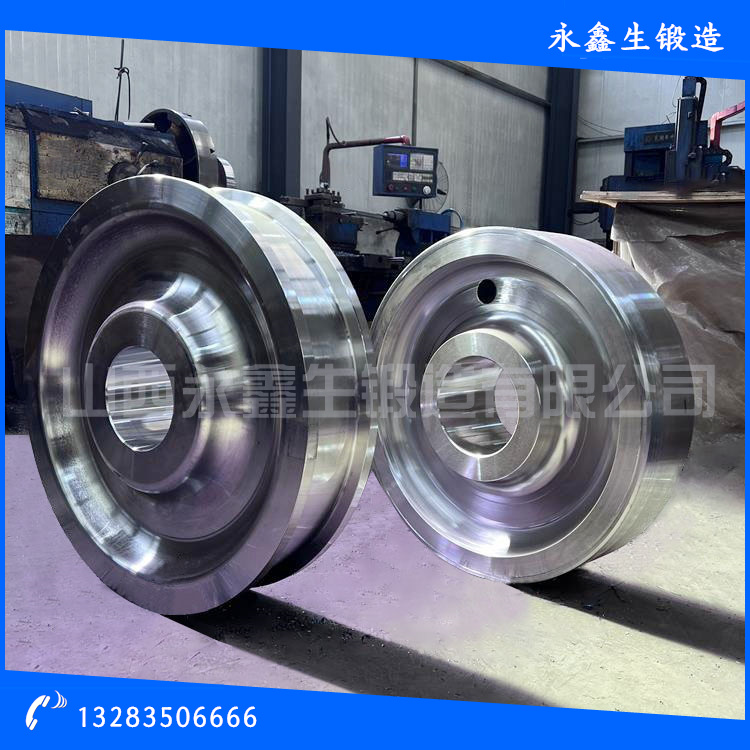 鍛造提梁機(jī)車輪鍛件